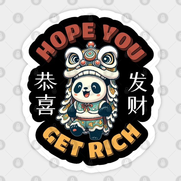 Chinese New Year 2024 - Hope You Get Rich (Gong Xi Fa Cai, Kung Hei Fat Choy) Sticker by Half Sugar Boba